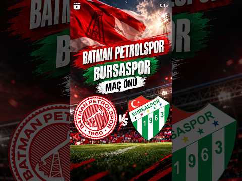 Batman Petrolspor - Bursaspor Maç Önü Söz Taraftarın