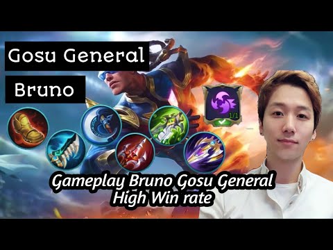 Gosu General Best Gameplay bruno | Mobile legends [ Pro Player Bruno Builds ] By : Gosu General