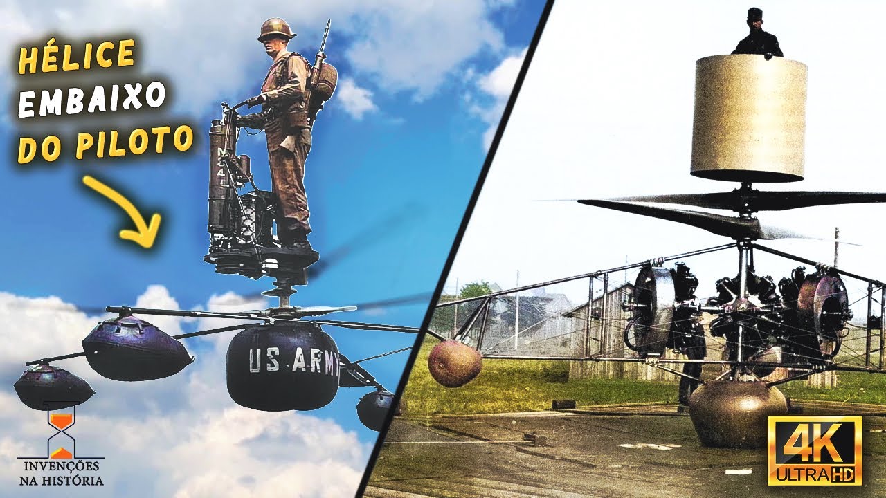 O Helicóptero invertido dos anos 50 | Aerocycle HZ-1