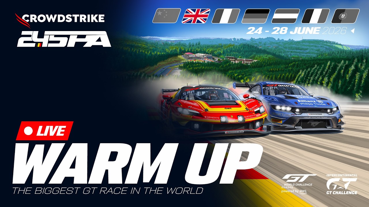LIVE | Warm up | CrowdStrike 24 Hours of Spa 2026