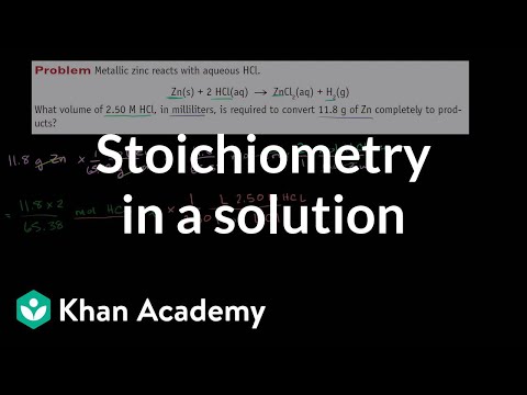 Another Stoichiometry Example in a Solution 