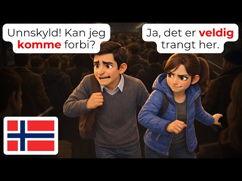 🇳🇴 Learn Norwegian in Rush Hour: 15+ Real Conversations You Need | A1-A2