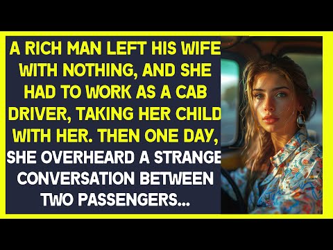 Rich man left his wife with nothing, and she had to work as a cab driver, taking her child with her