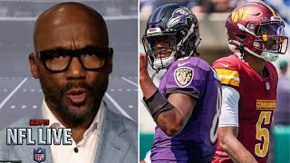NFL LIVE | Riddick on Commanders vs Ravens: Does Lamar Jackson or Jayden Daniels have Super Bowl