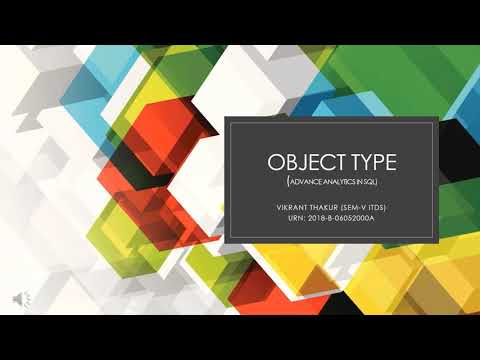 Object Types In Oracle Object Oriented Programming In Sql Plsql