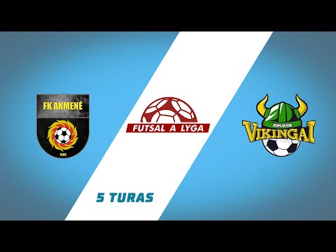 Futsal A lyga. 5 turas: FK Akmenės kraštas - Jonavos Vikingai (2025-10-18)