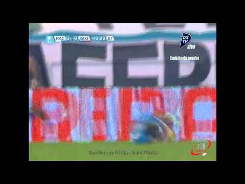 EXPULSION GENTILETTI - SAN LORENZO 0 RACING 4 - FECHA 9 (29 09 2012)