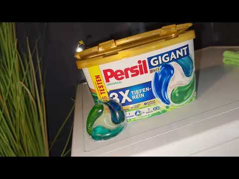 Washing clothes with Persil Gigant Discs Universal Laundry Detergent with 3x Deep Clean Formula I...