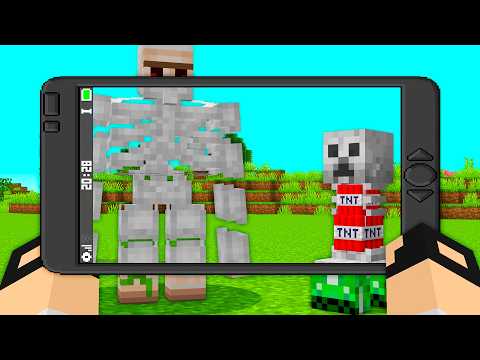 Usei um CELULAR com RAIO-X pra VER DENTRO DOS MOBS no Minecraft