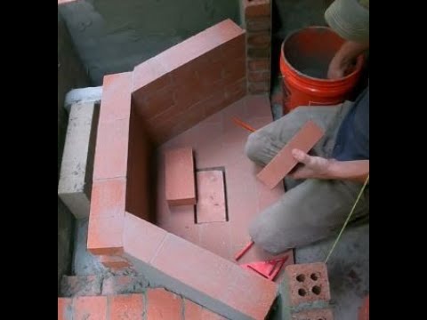 Brick fireplace construction | Episode 5:  Building the firebox