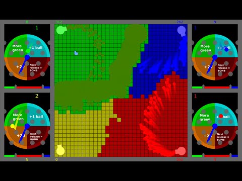 Multiply or Release - WITH BOMB - Algodoo Marble Race