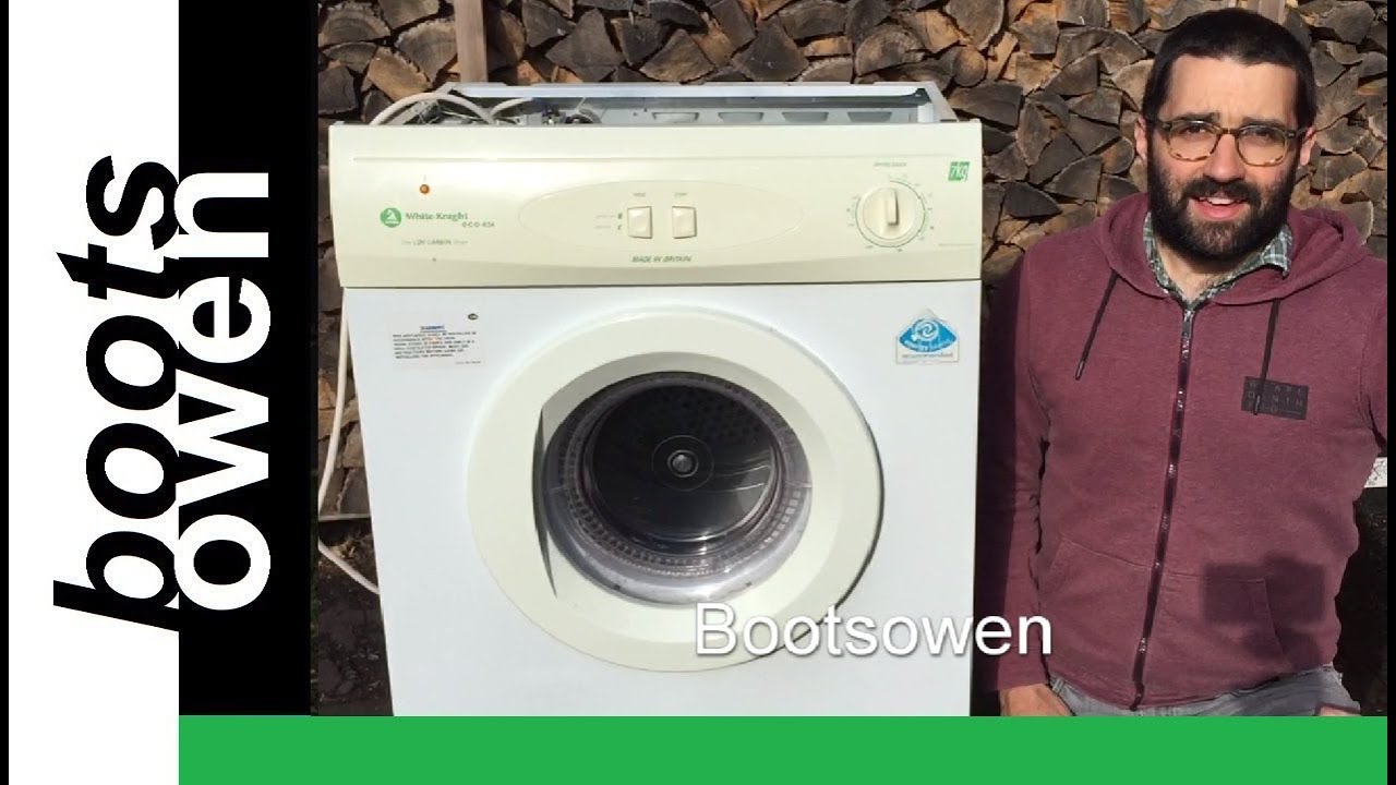 Gas tumble dryer (part 1) cleaning and a look inside White Knight Eco43A