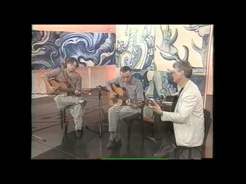 Paulinho Nogueira, Silvio Santisteban e Yamandu Costa na TV Cultura, no ano 2000
