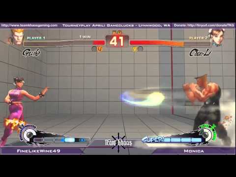 Tourneyplay April SSF4 Singles Top 8 - FineLikeWine49 (GUI) vs Monica (CHN) - Losers Top 8 #1