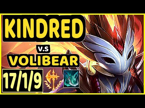 KIREI (KINDRED) vs VOLIBEAR - 17/1/9 KDA JUNGLE CHALLENGER GAMEPLAY - EUW