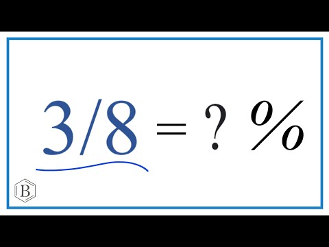 3/8 as a Percent