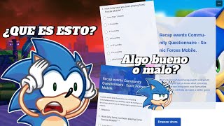 ‼️‼️SEGA is conducting surveys for SONIC FORCES SPEED BATTLE players ‼️‼️
