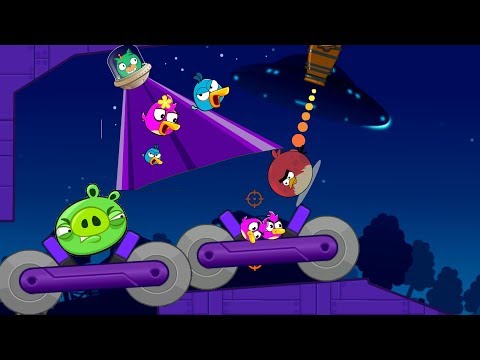 Angry Birds Cannon Birds 4 - FORCE PIGGIES TO BLACKHOLE TO RESCUE TEAM BIRDS!