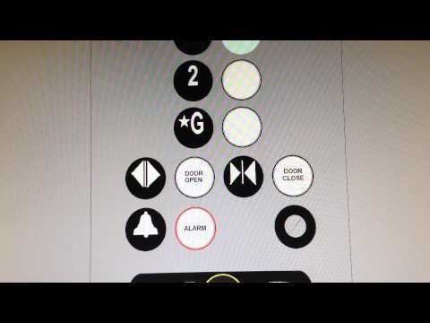 Animated: Fast ThyssenKrupp Synergy MRL traction elevator at Hampton Inn Across from M.O.M. in E.V.