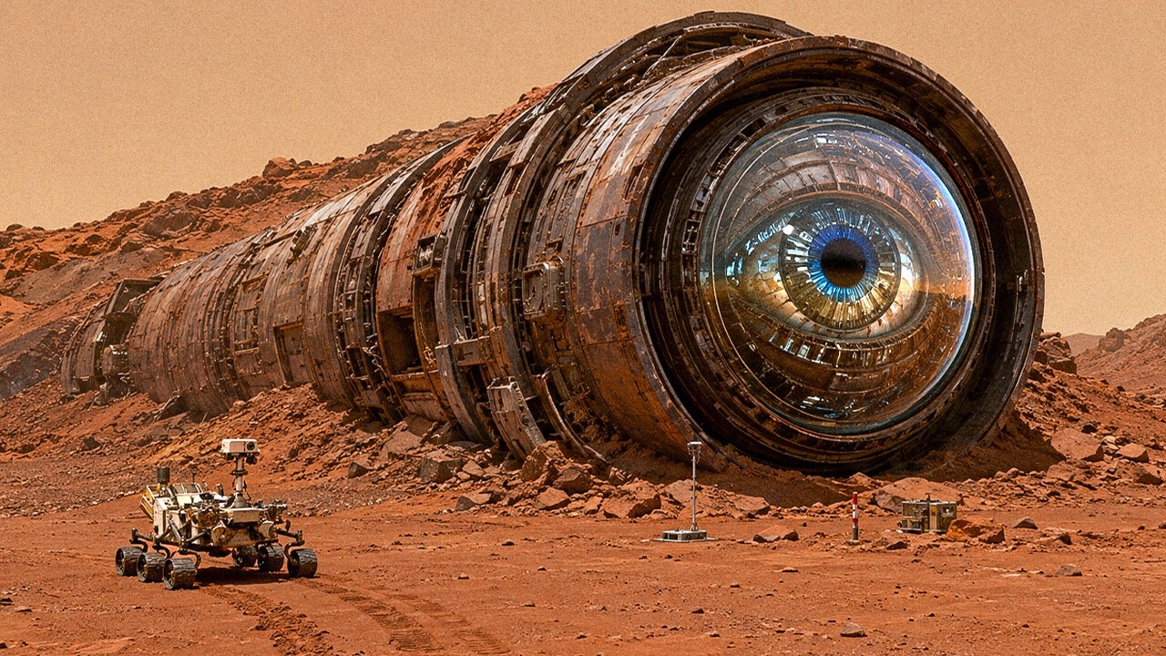 A Massive Structure Is Sticking Out of the Red Planet - They Watching Us?