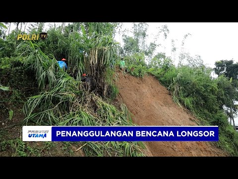 KAPOLRES WONOSOBO PIMPIN PENANGANAN LONGSOR DI DUSUN WONOYOSO