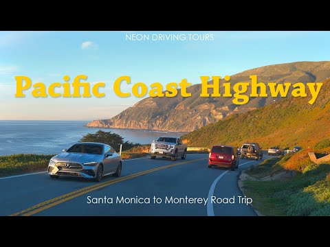 Pacific Coast Highway Road Trip - Santa Monica to Monterey 4K HDR