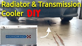 DIY Lexus ISF Radiator & Transmission Cooler Replacement! | Koyorad Hayden ISF RCF GSF 2UR-GSE