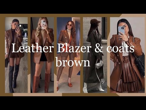 outfits brown leather jacket ideas |2024| how to style...