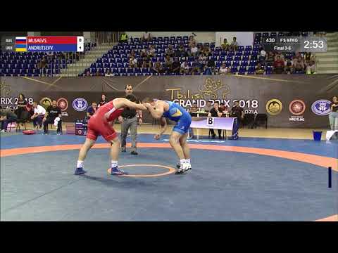 BRONZE FS - 97 kg: S. MUSAEV (RUS) v. V. ANDRIITSEV (UKR)