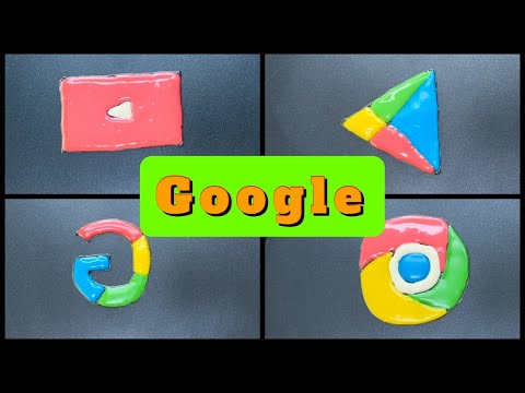 Google Pancake Art - Youtube, Google, Chrome, Playstore I Rainbow Pancake Art