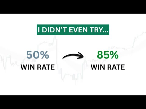 How I increased my win rate from 50% to 85% WITHOUT taking more trades