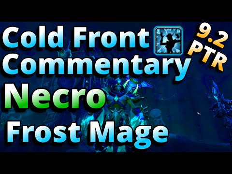 9.2 Necrolord Frost Mage Cold Front AOE Commentary