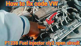 How to fix code P1238 Fuel Injector cyl2 open circuit #gariautocare