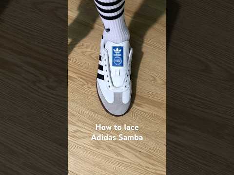 How to lace Adidas Samba#sneakers #shoes #adidas
