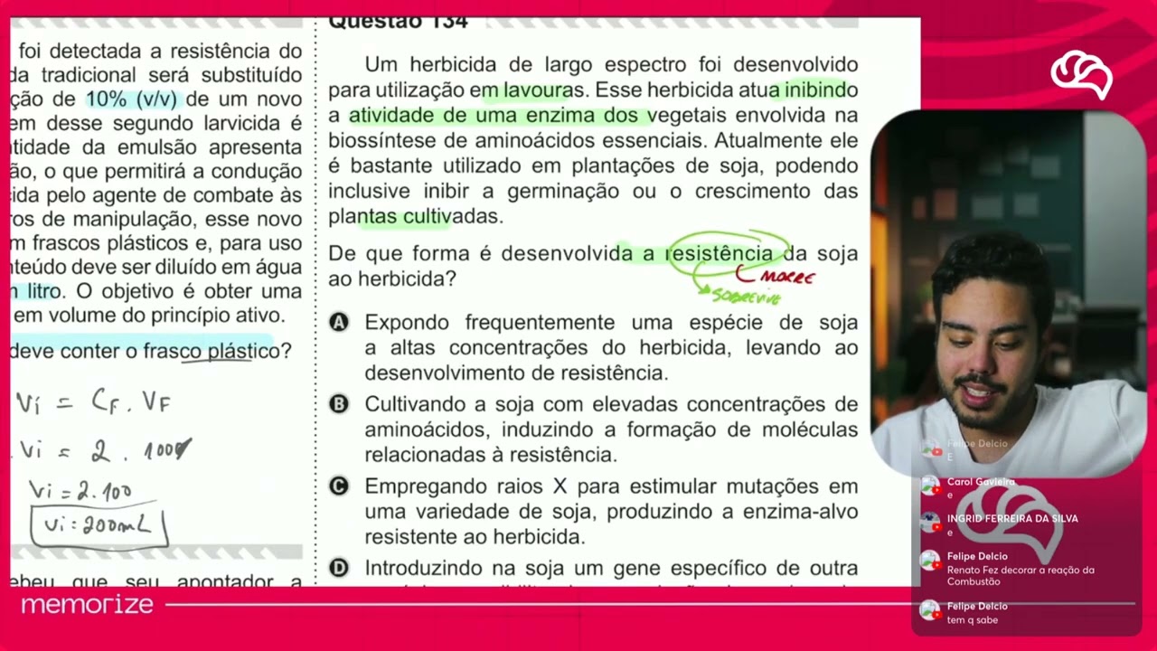 Resolução em Vídeo — Questão 134 ENEM 2019 PPL