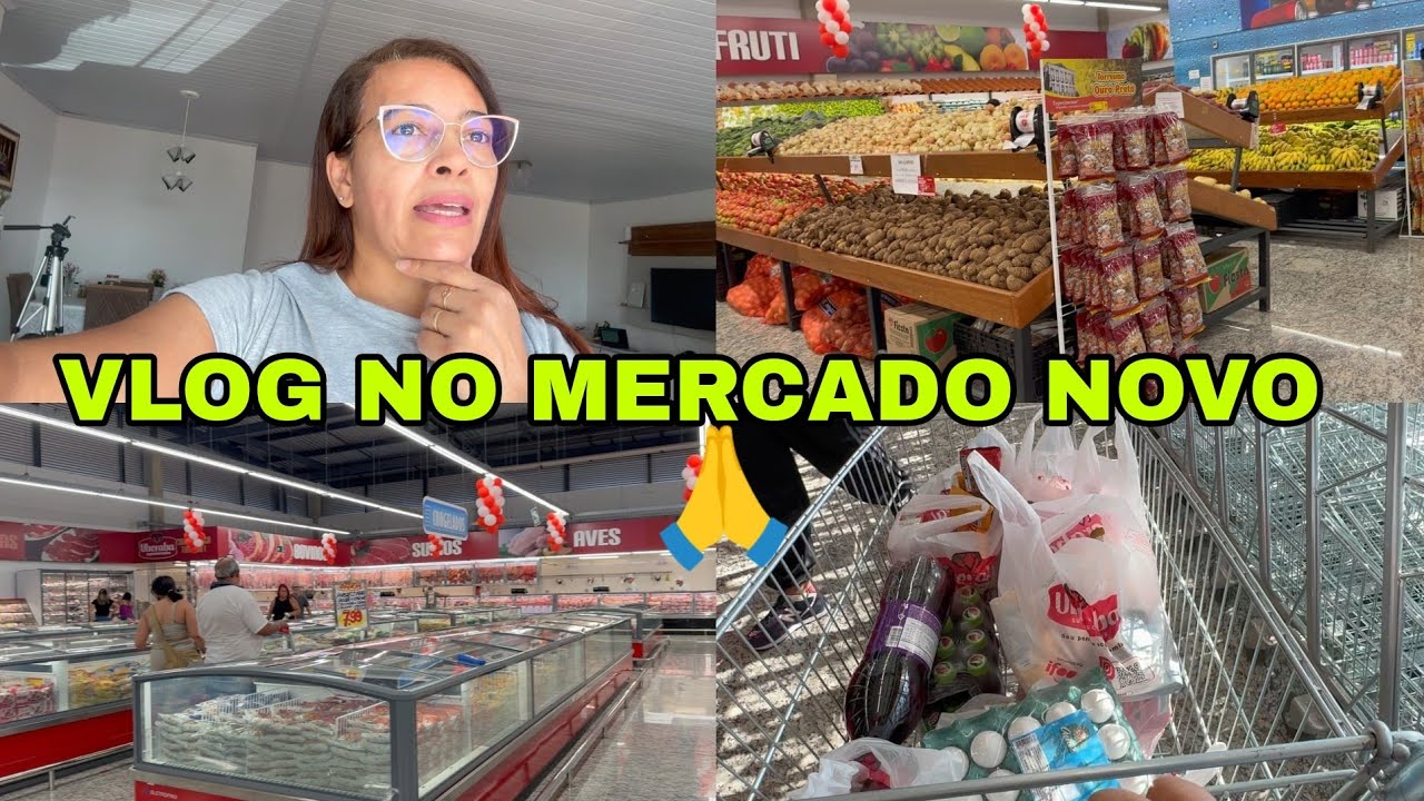 VLOG NO SUPER MERCADO NOVO! ESSE VÍDEO TÁ DIFERENTE!/ cantinho da Malu #compras #mercado