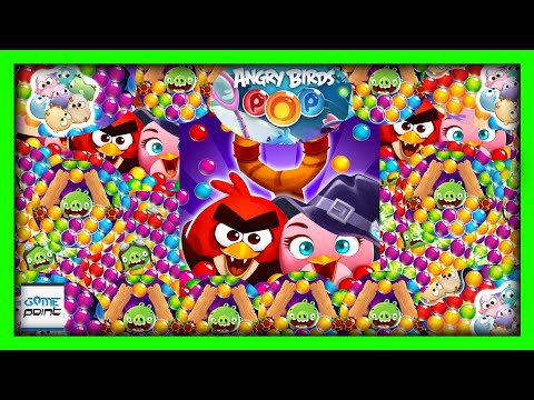 गुस्से में पक्षियों पॉप बुलबुला शूटर | Angry Birds POP! Bubble Shooter Level 16 - 20 #GamepointPK
