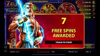 Smh Zeus God Of Thunder Bonus Feature | $.75 Bet | Mohegan Sun Casino | Online Casino