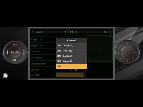 FrSky Ethos, assign a channel to a switch, knob or slider