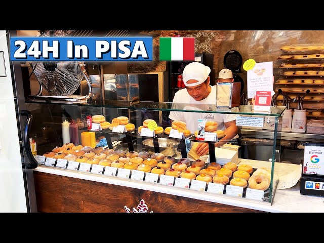 Travel vlog - 24 Hours In PISA - Best Local Pasta & Italian Street Food!