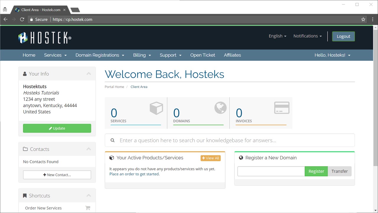 Billing - Password Reset