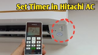 HOW TO | SET TIMER IN AC || HITACHI