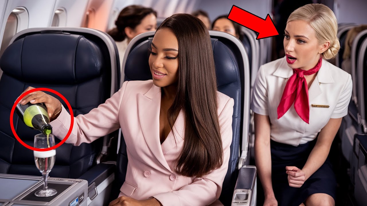 Crew Refuses to Serve Black Woman Champagne—She Brings Her Own Brand Aboard...