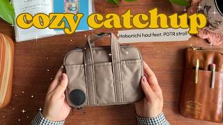 ☕️ cozy catchup 🍂  hobonichi haul, POTR stroll + midori hibino & fountain pen ink combinations