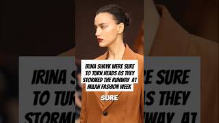 Download lagu Irina Shayk were sure to turn heads as they stormed the runway during Milan Fashion Week on Saturday mp3