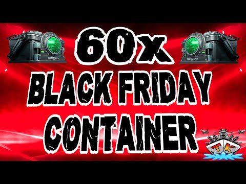 60x Black Friday Container *100% Schwarz!!!* 😱😱😱 "Container opening"⚓️ in World of Warships 🚢