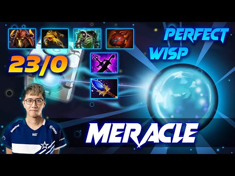 Meracle IO [23/0/4] Perfect Wisp - Dota 2 Pro Gameplay [Watch & Learn]