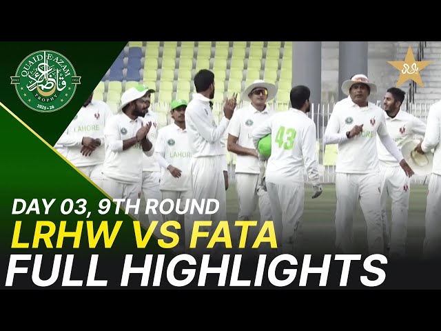 Full Highlights | Lahore White vs FATA Region | Day 3 | Quaid-e-Azam Trophy 2025-26 | M2P1K
