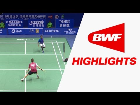 TOTAL BWF Thomas & Uber Cup Finals 2016 | Badminton Day 2/S1-Thomas Cup Grp D-DEN vs RSA-Highlights