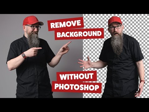 Remove background from image without Photoshop (See description for updated video link) Video